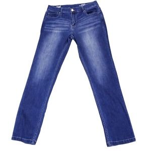 Mugsy Jeans Men's 33x32 Blue Kinzies Straight Leg Stretch Comfy Medium Wash